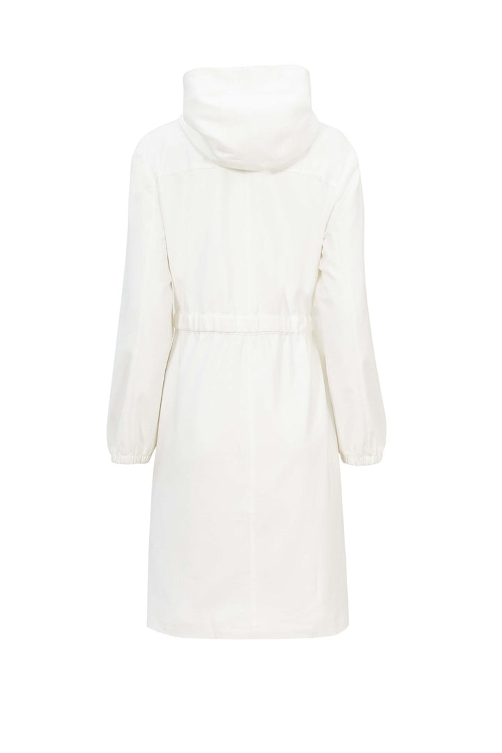 Saco tipo trench con capucha