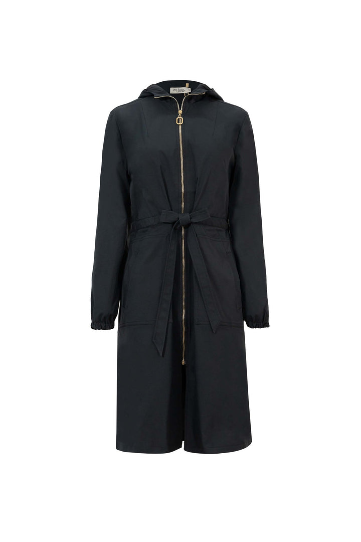 Saco tipo trench con capucha