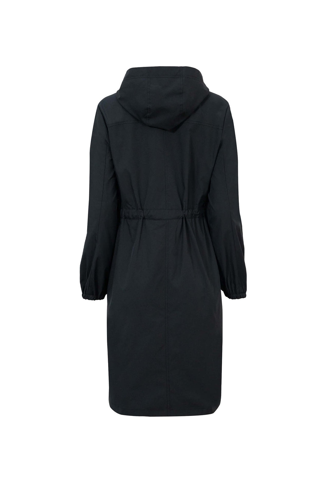 Saco tipo trench con capucha