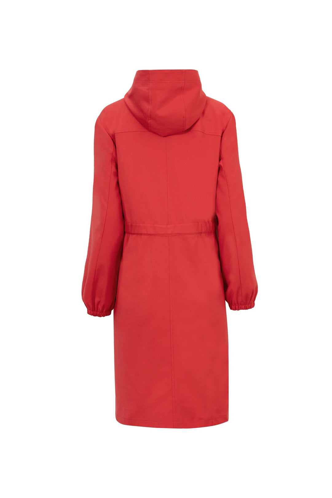 Saco tipo trench con capucha