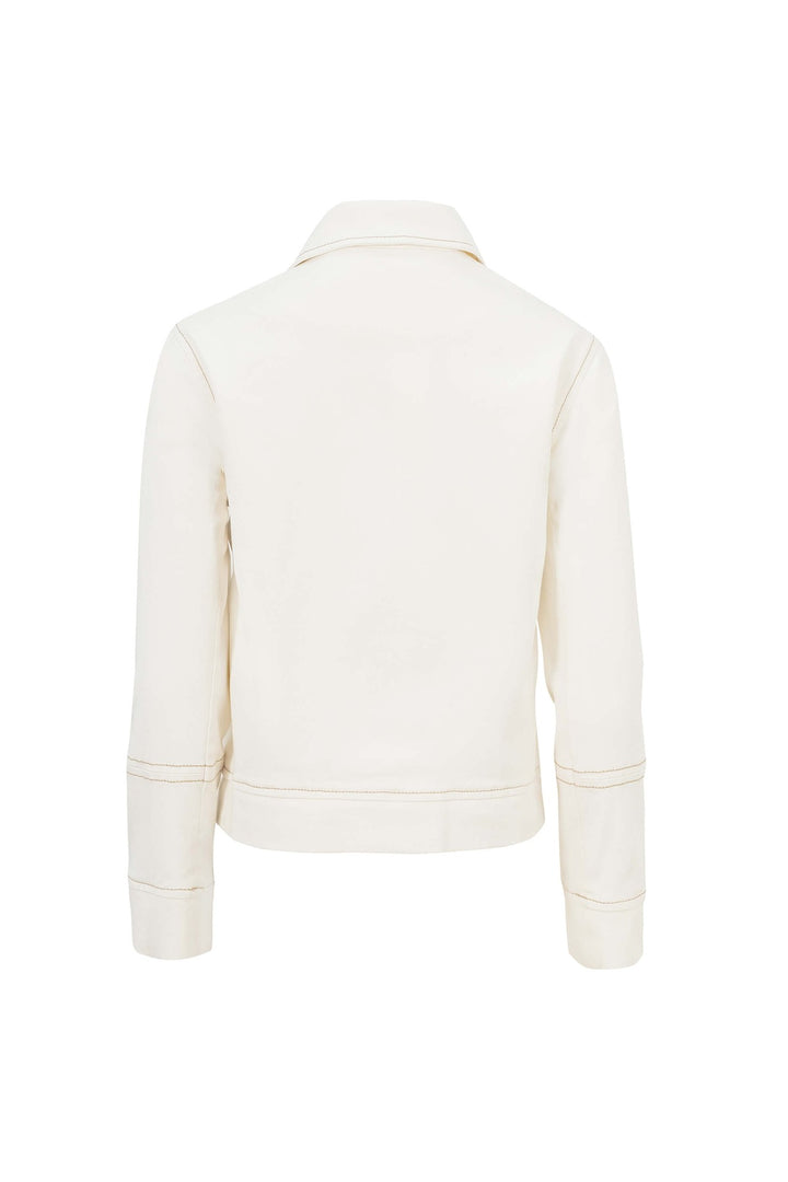 Chamarra con costuras en contraste