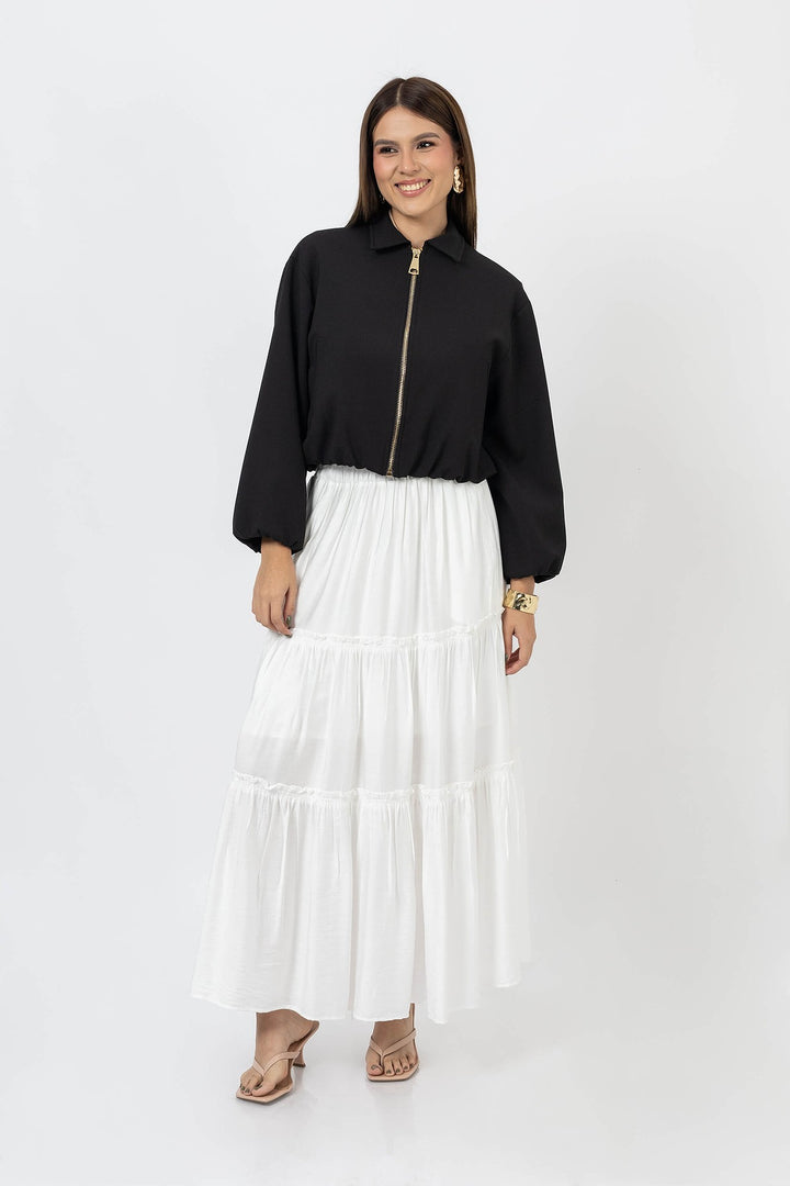 Chamarra ligera de cierre