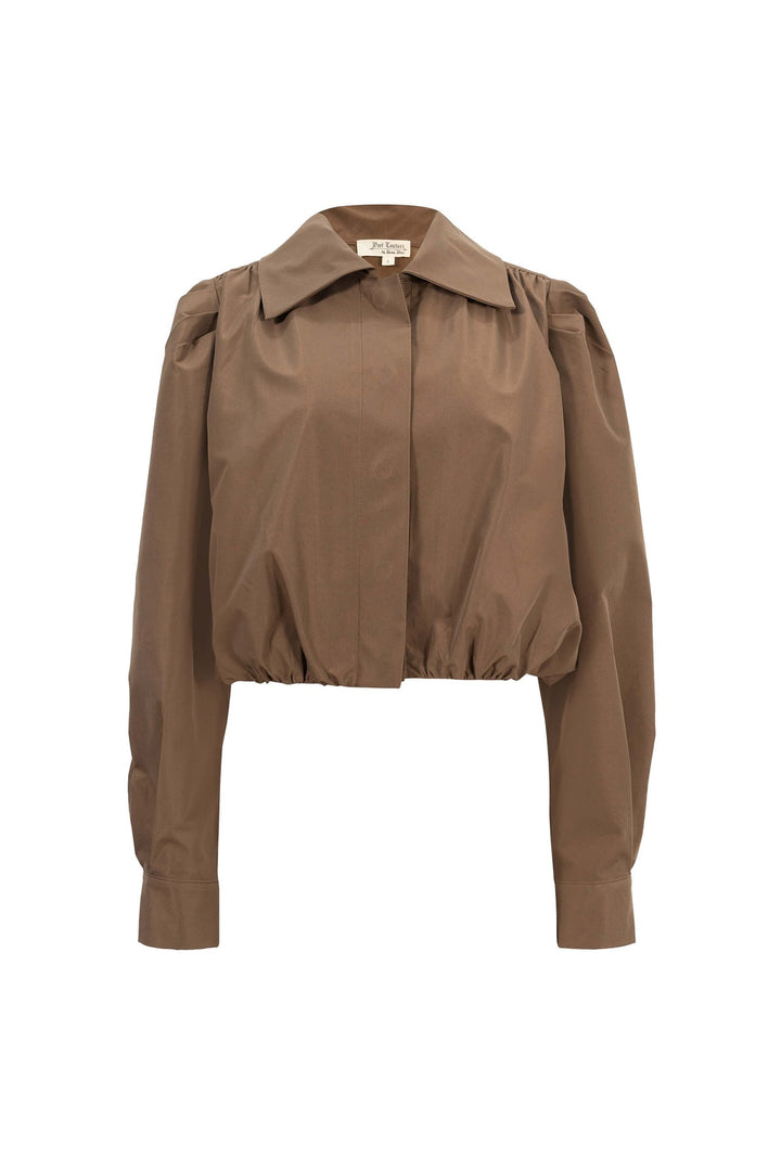 Chamarra corta estructurada