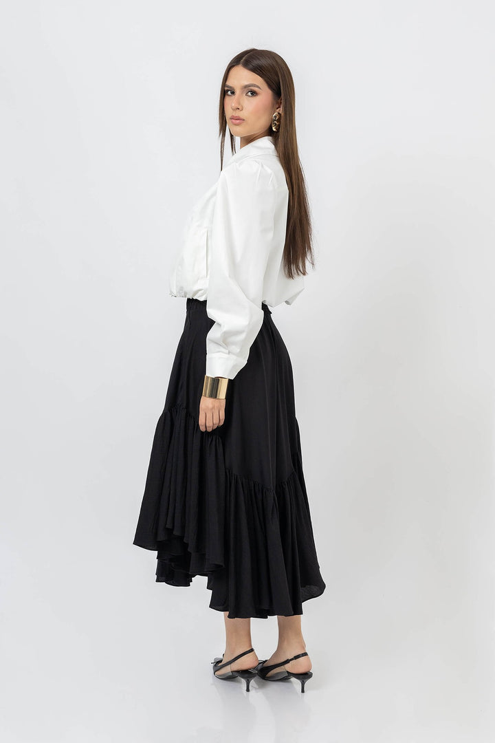 Chamarra corta estructurada