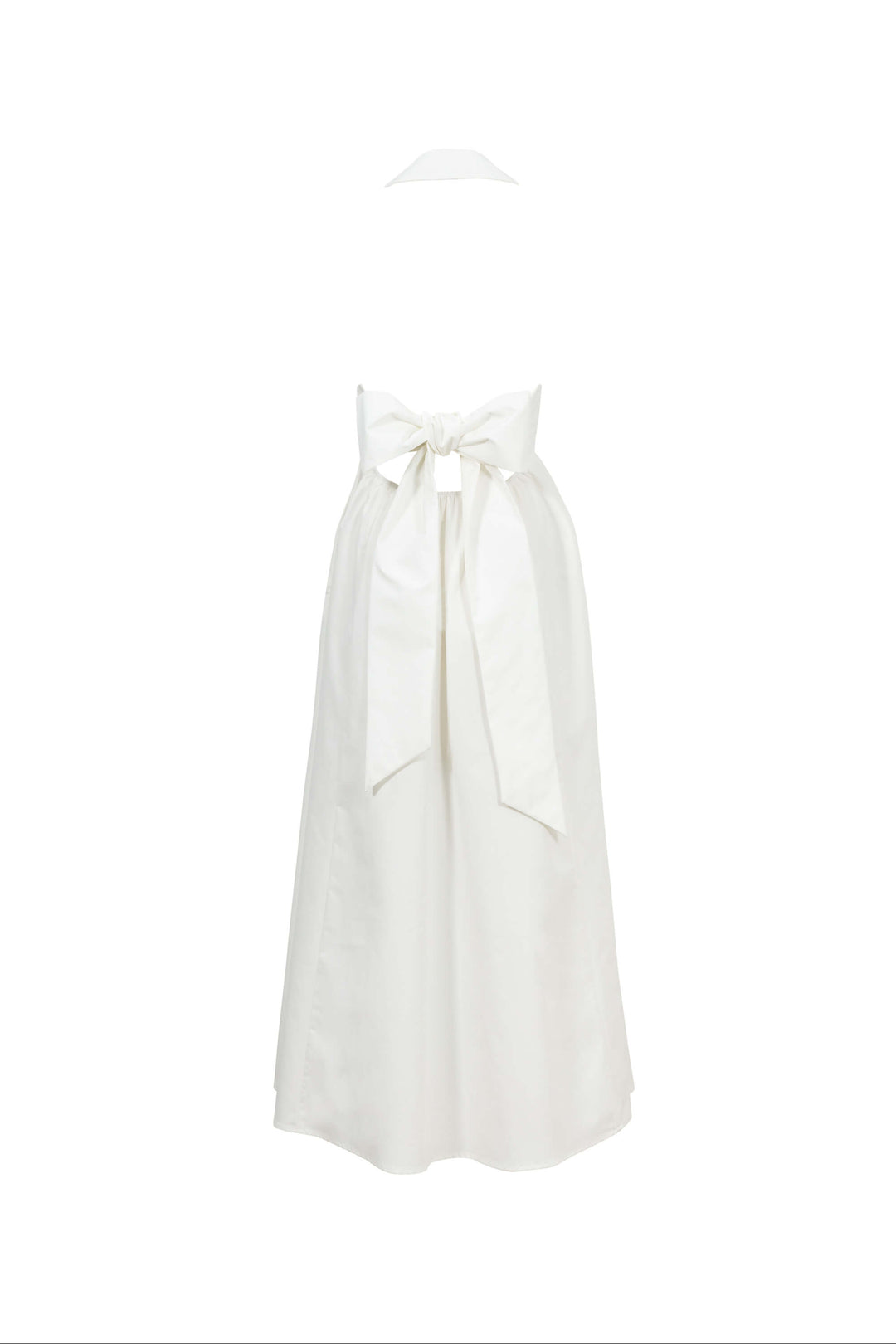 Vestido Maxi de Lujo con Cuello Halter y Lazos