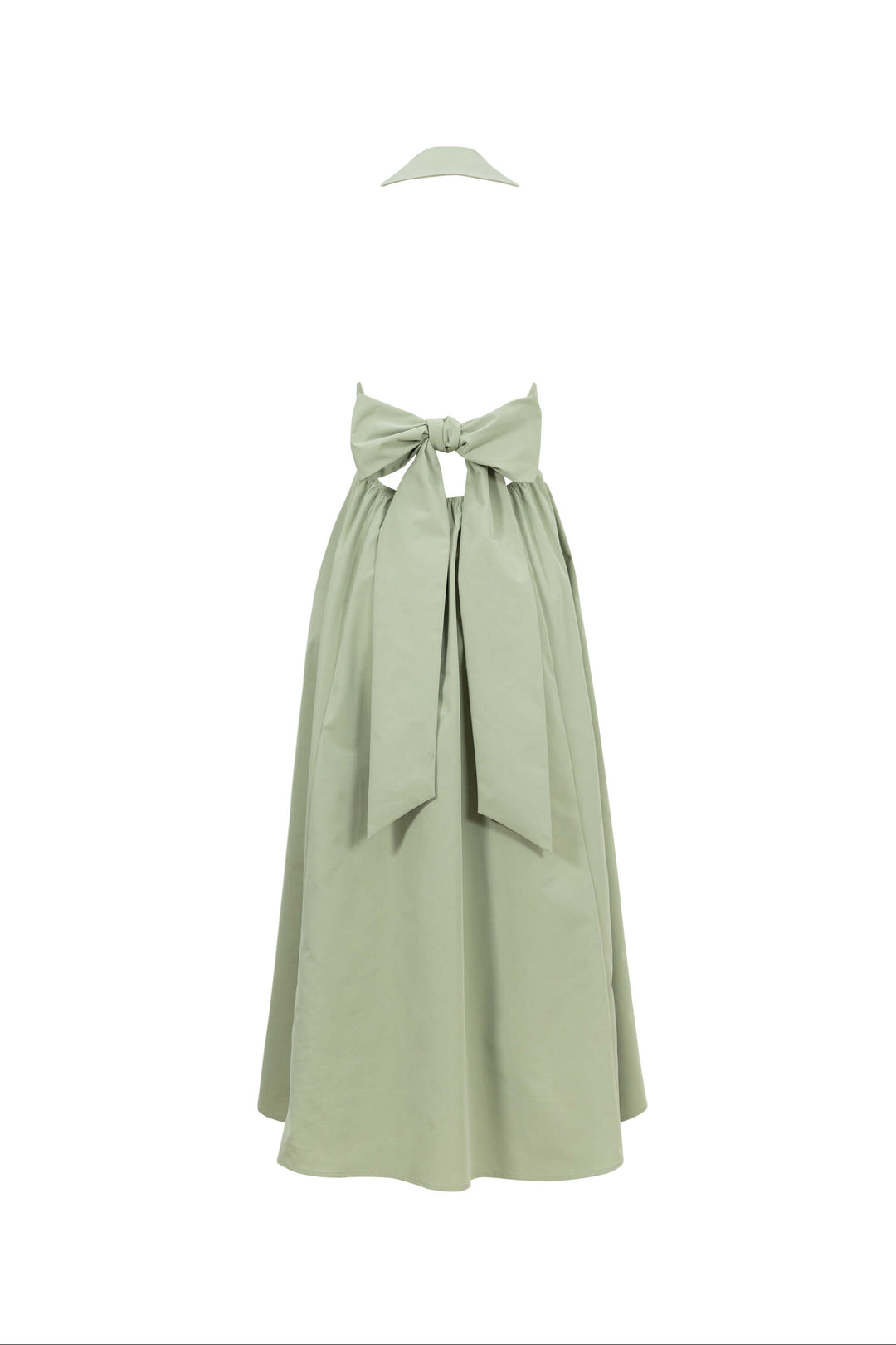 Vestido Maxi de Lujo con Cuello Halter y Lazos