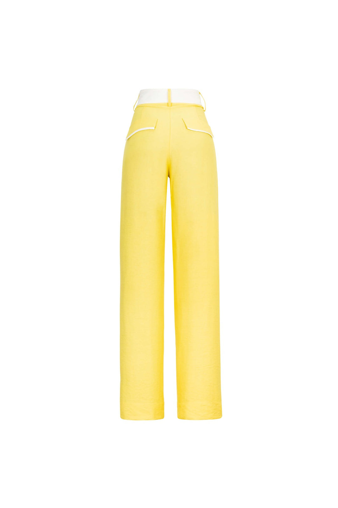Pantalón recto con vivos en contraste
