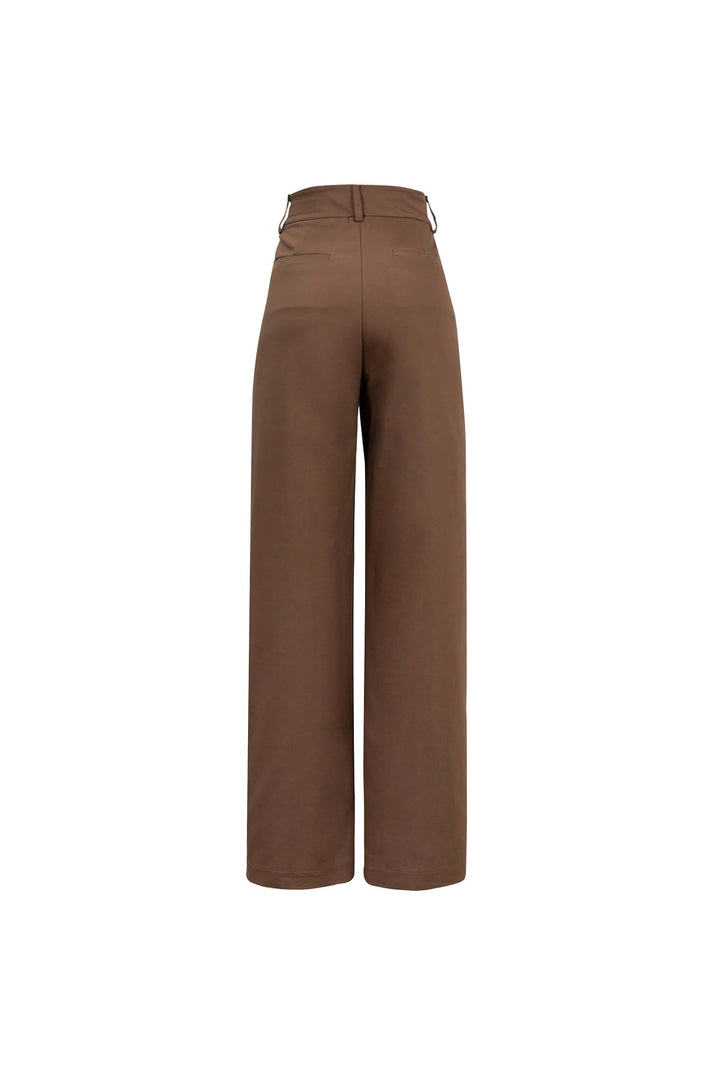 Pantalón Wide Leg con Nervadura