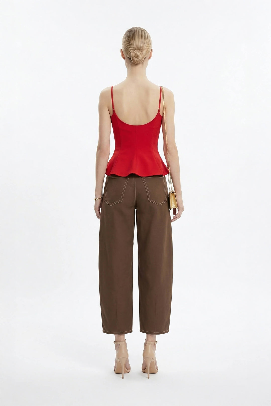 Top Peplum Estilo Corset