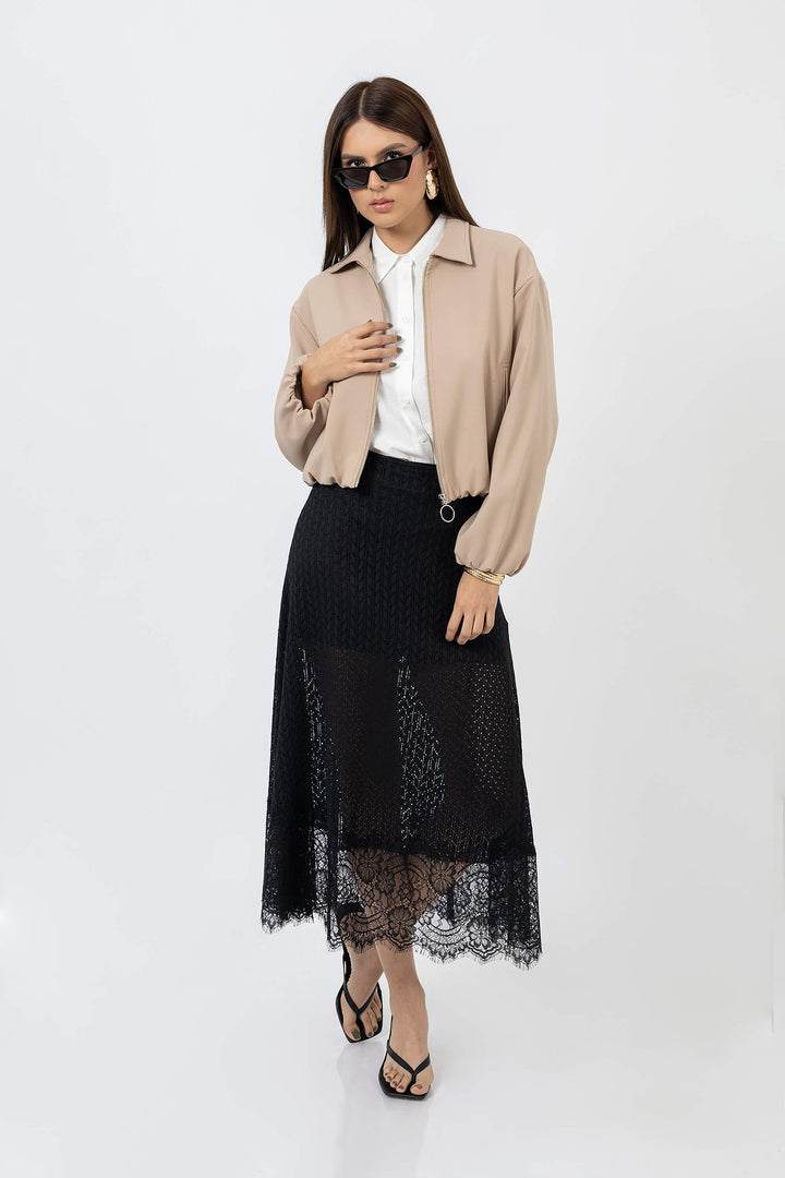 Chamarra ligera de cierre