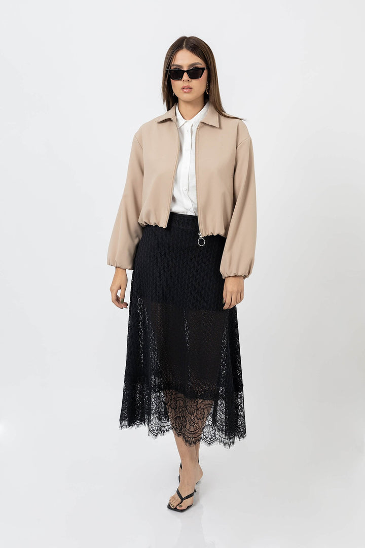 Chamarra ligera de cierre