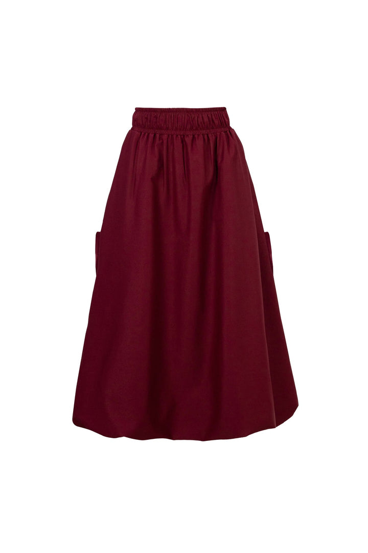 Falda midi con bolsas tipo cargo