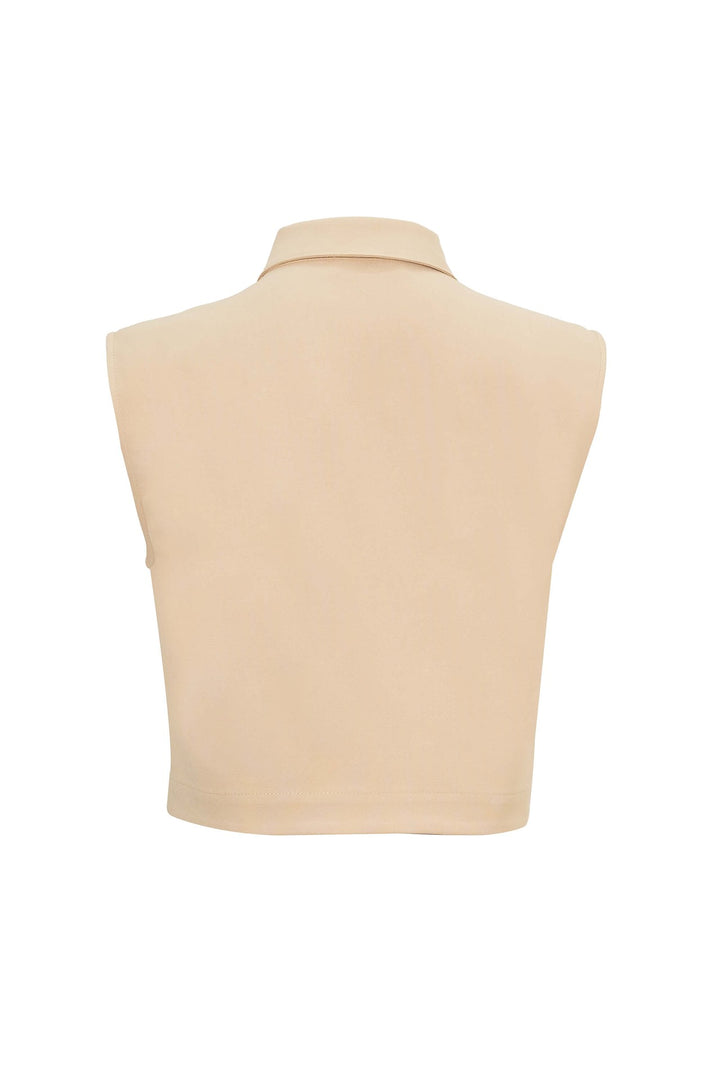 Blusa tipo cargo sin mangas