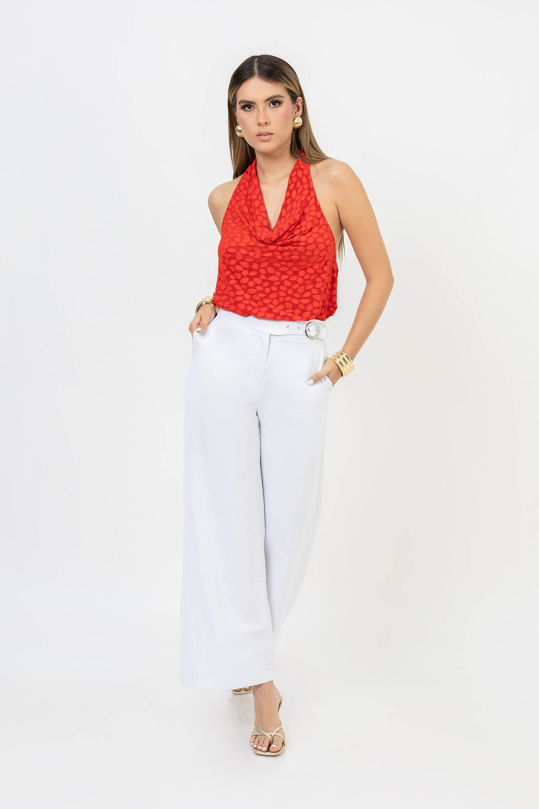 Pantalón amplio recto