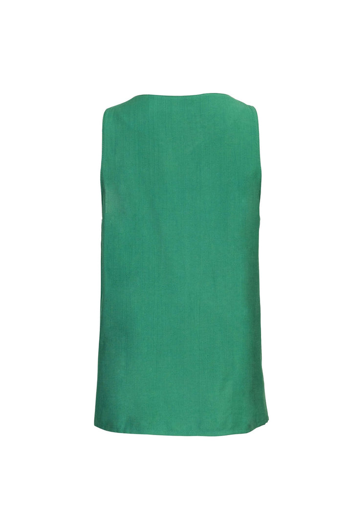 Blusa sin mangas con botones frontales