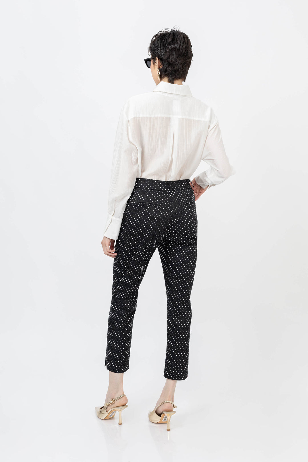 Pantalón Recto Tiro Alto