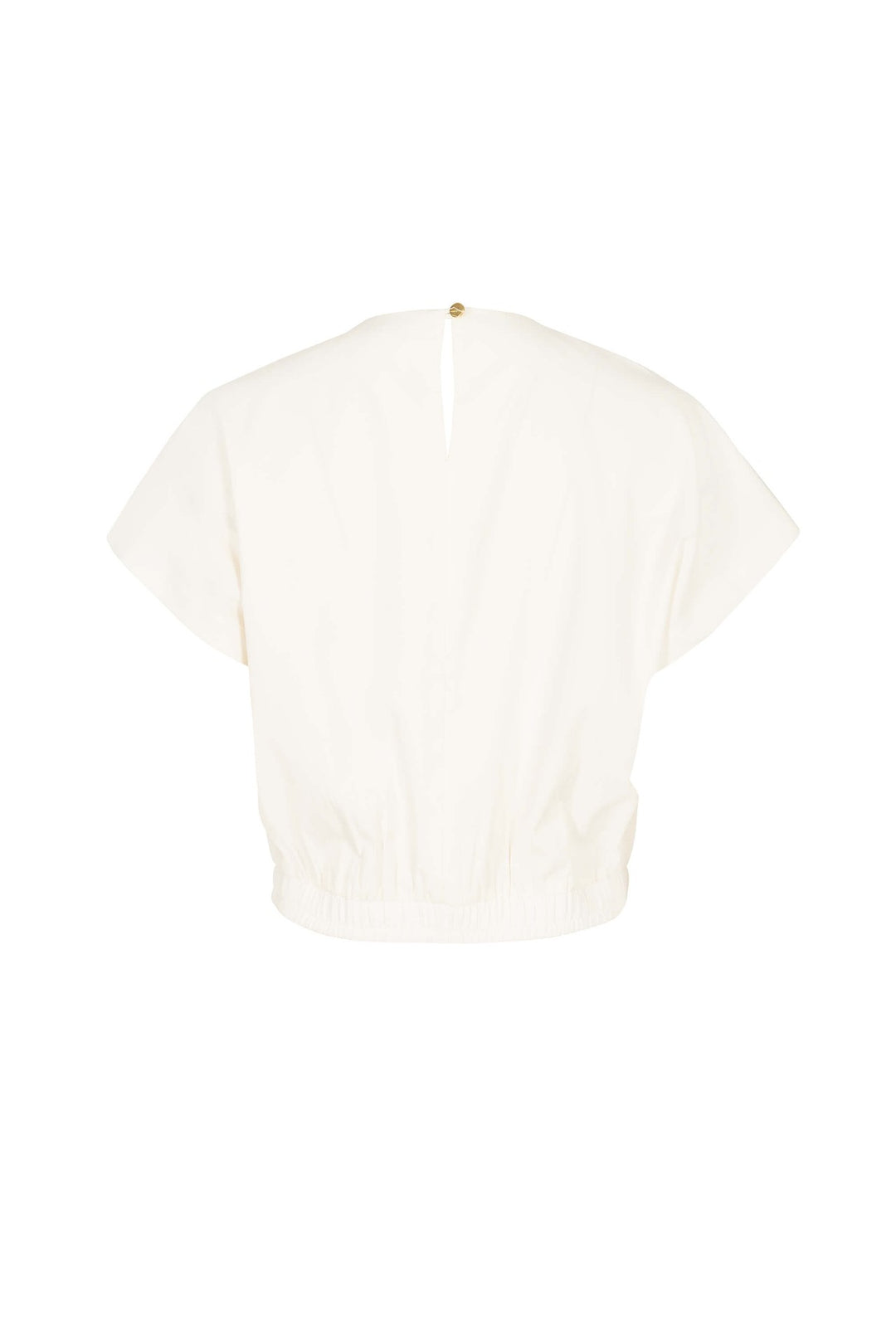 Blusa corta con resorte y manga amplia