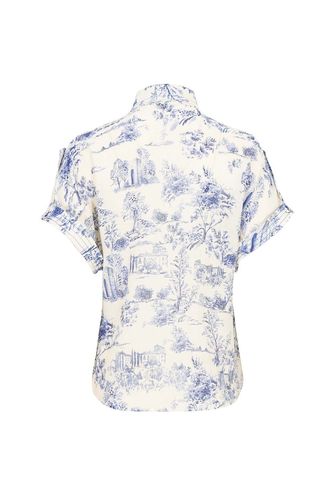 Blusa camisera estampada