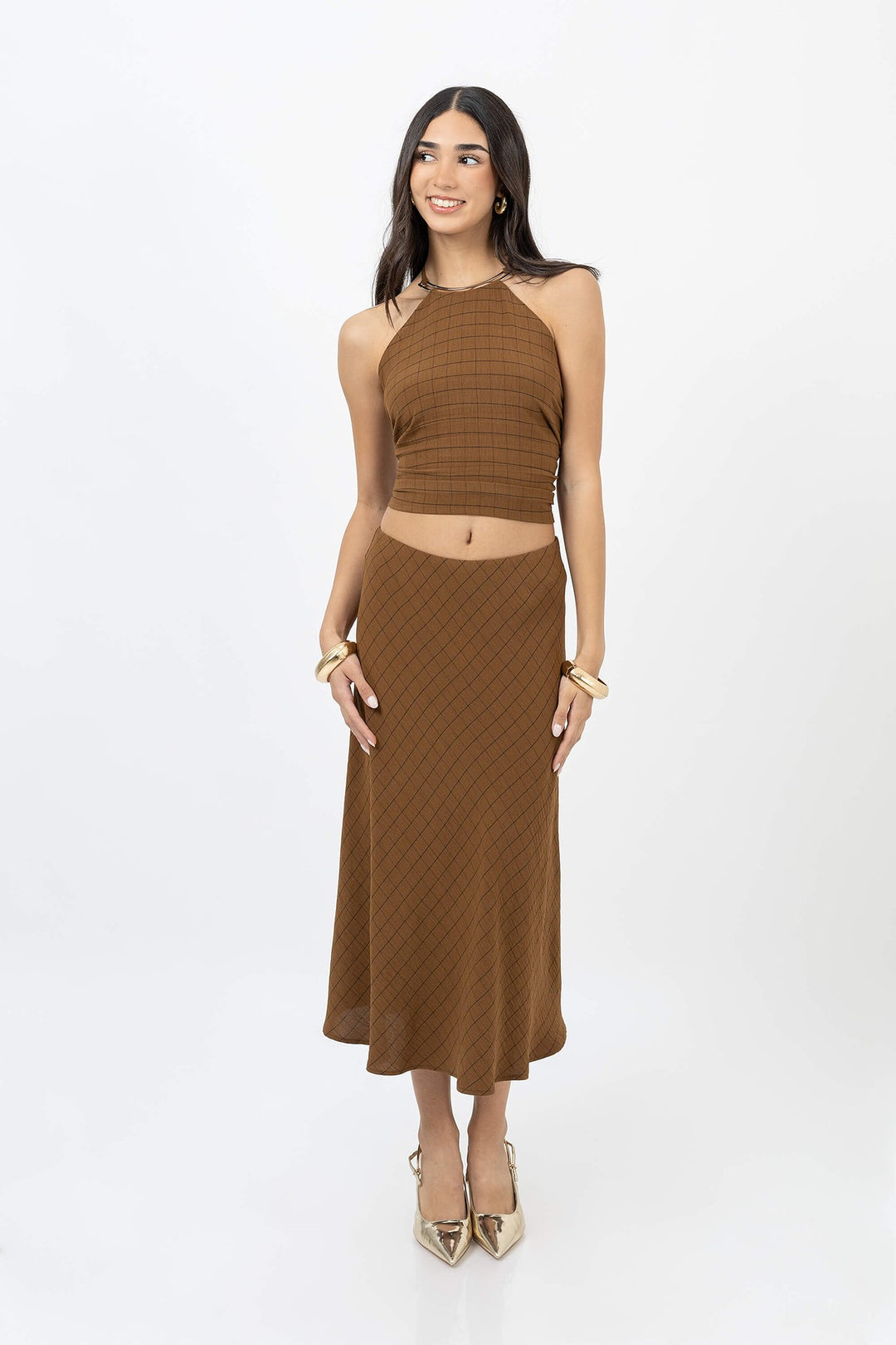 Set de top cut out y falda