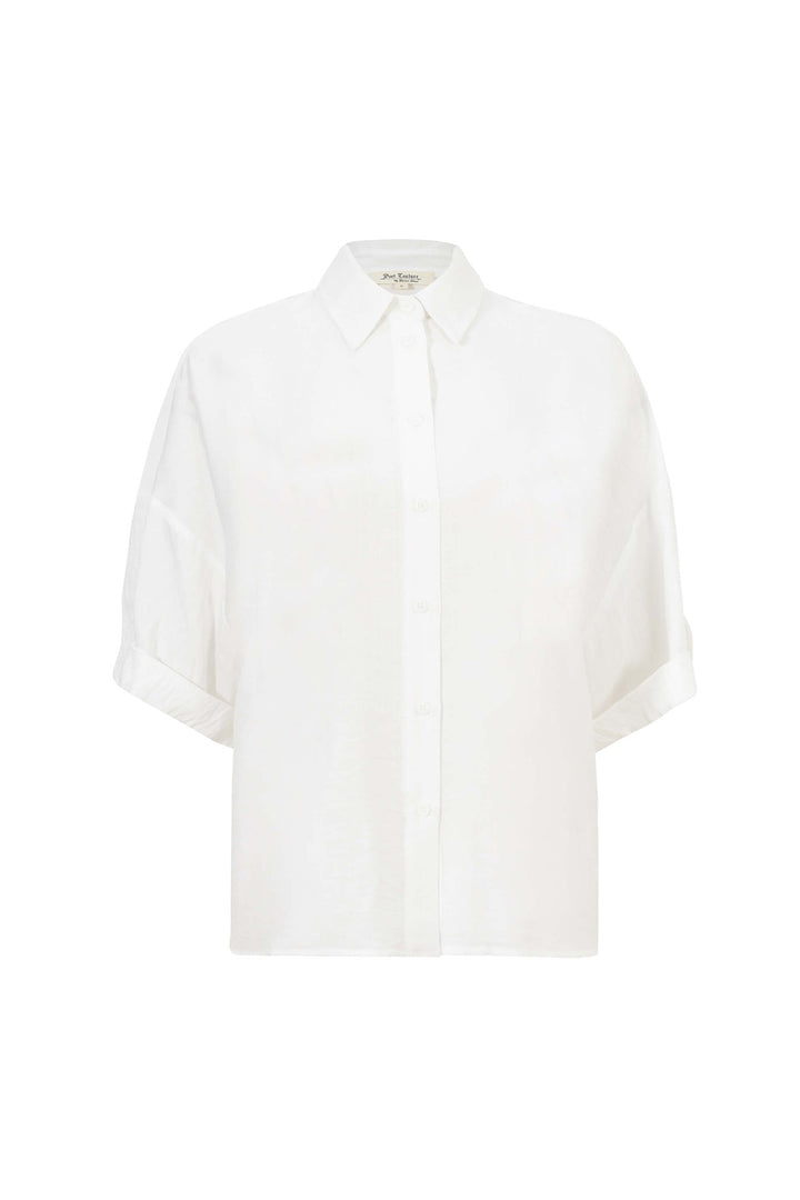 Blusa tipo camisera lisa