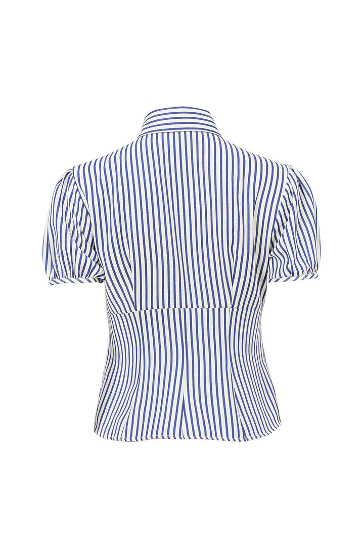 Blusa de manga corta estructurada