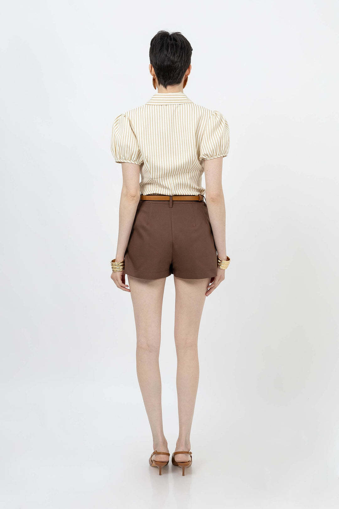 Short falda liso formal