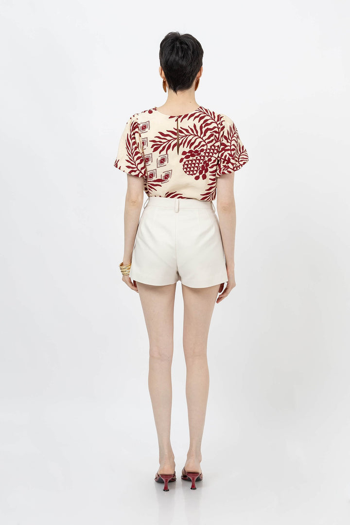 Short falda liso formal