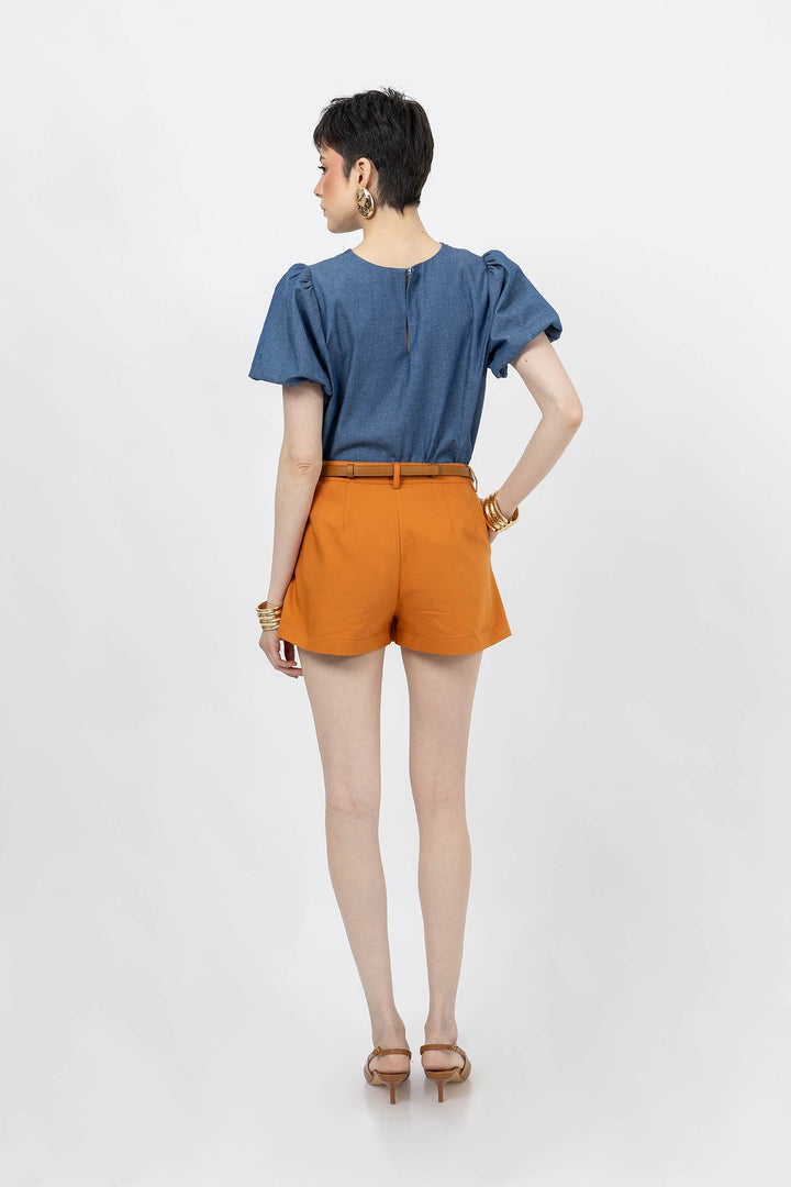 Short falda liso formal