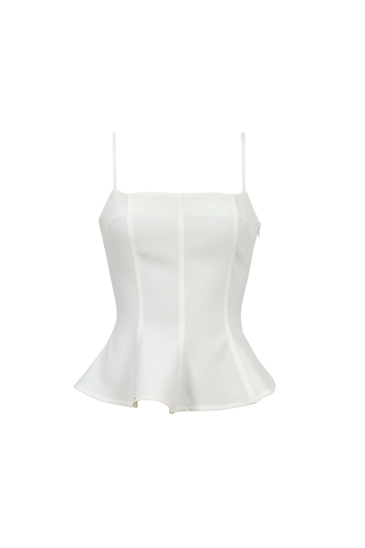Top Peplum Estilo Corset