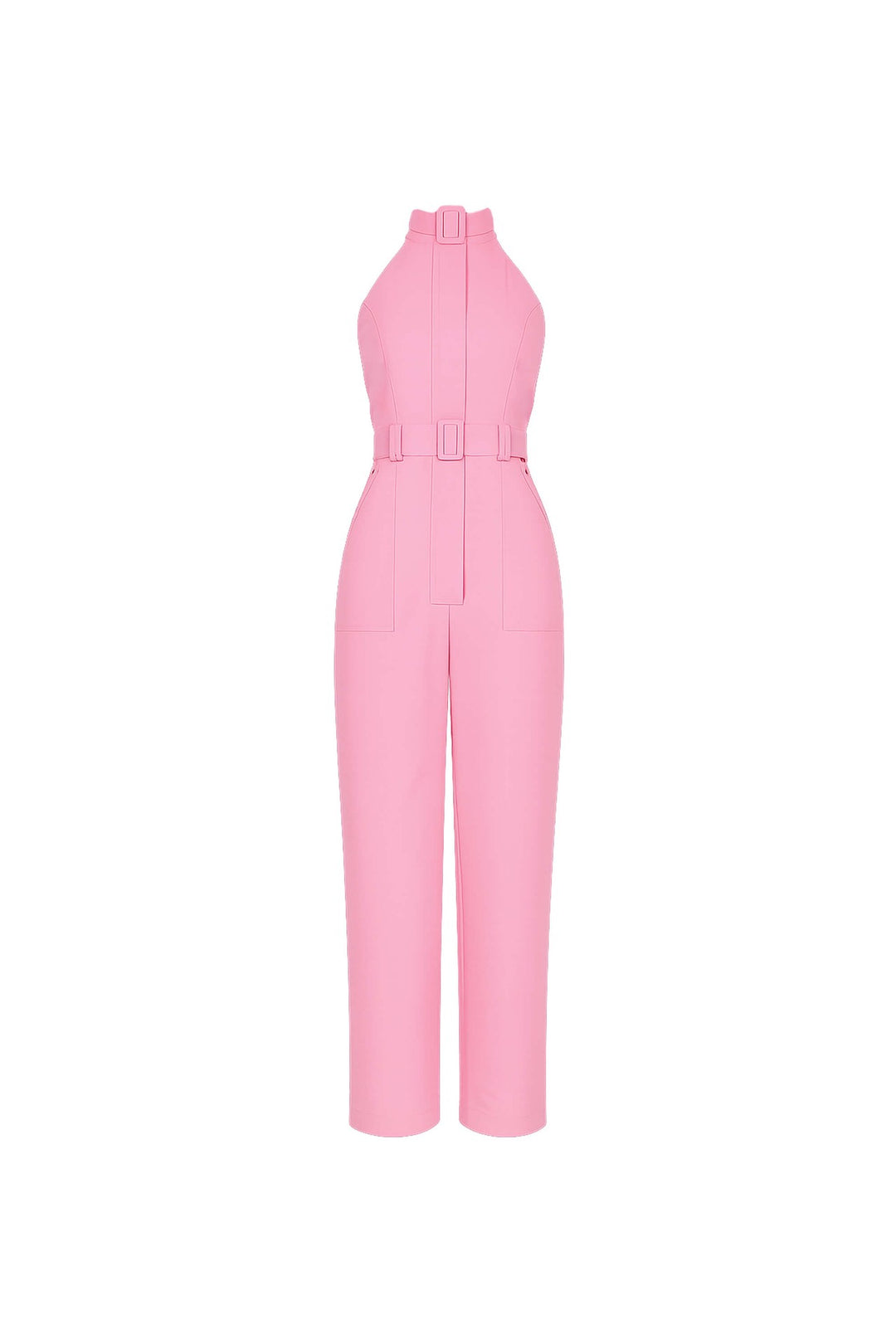Jumpsuit halter con cinturón
