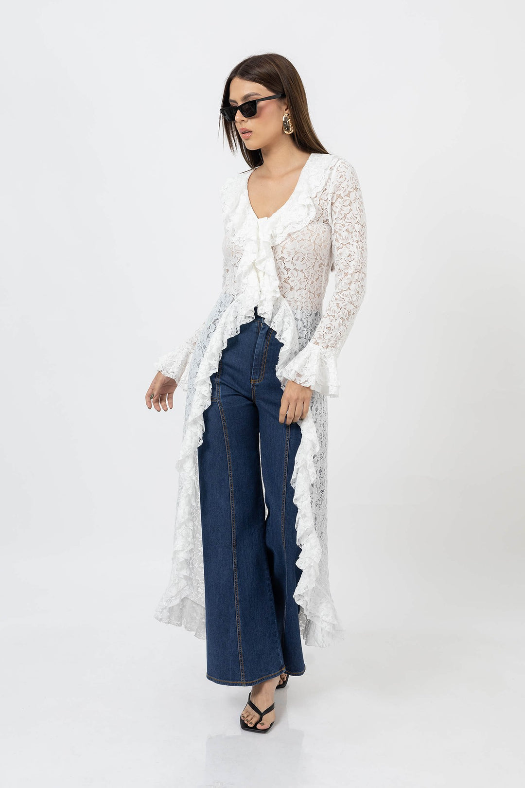 Ensamble largo de encaje