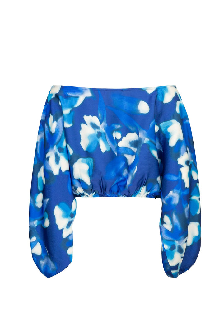 Blusa estampada manga amplia