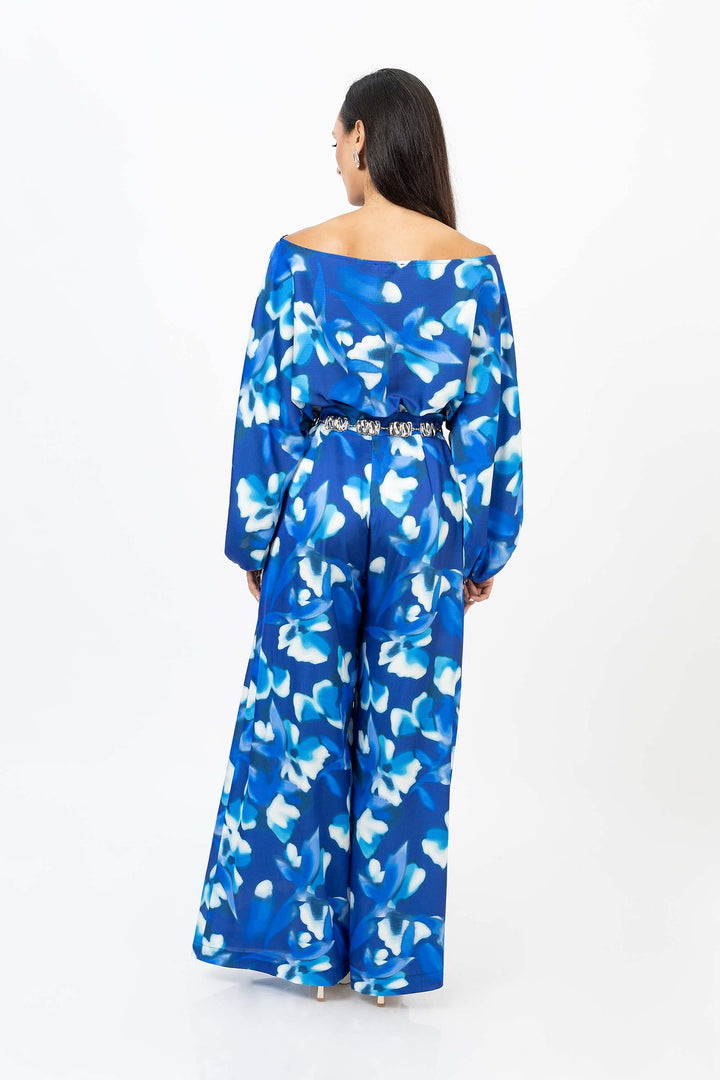 Blusa estampada manga amplia