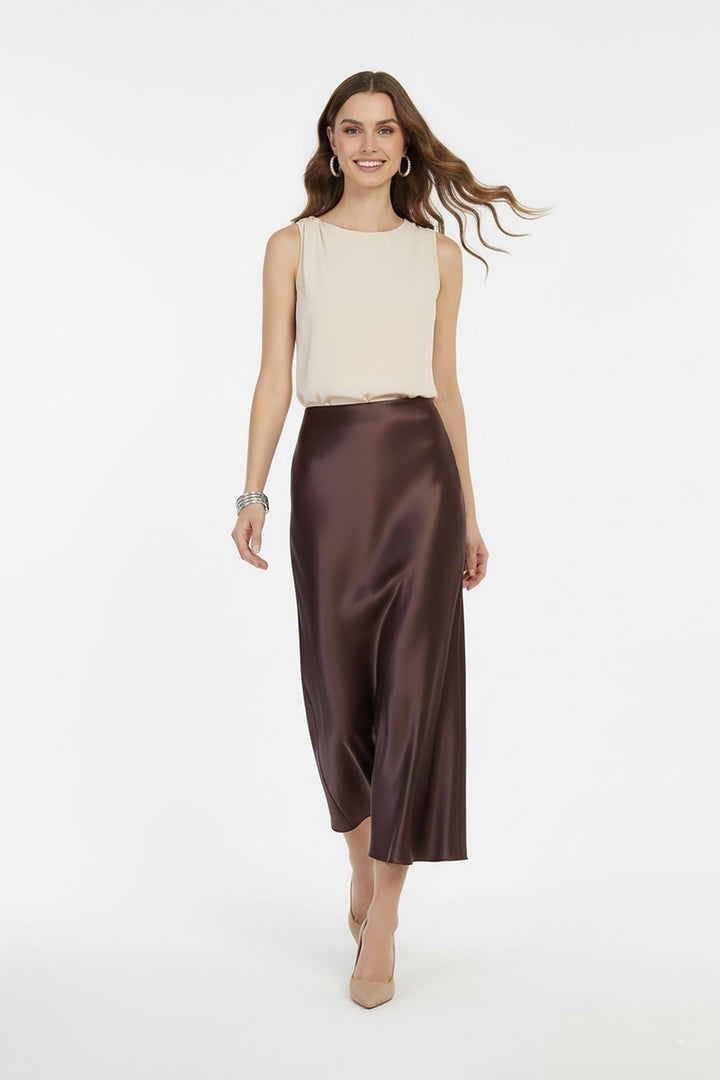 Blusa sin mangas elegante