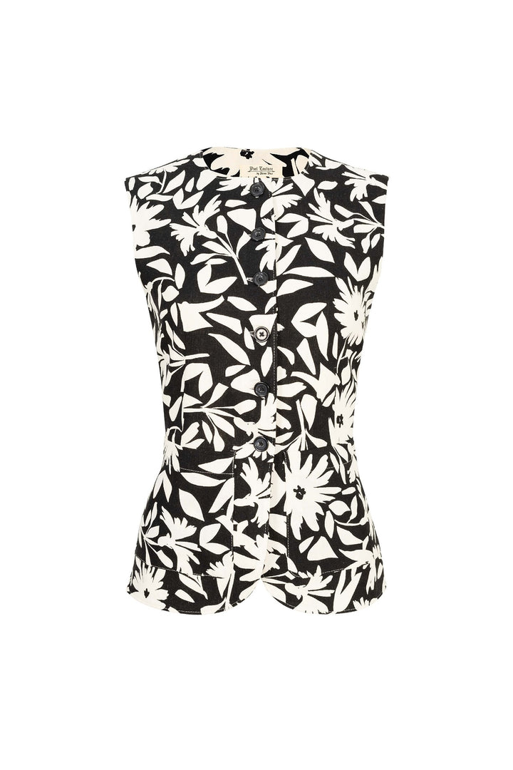 Chaleco estampado floral