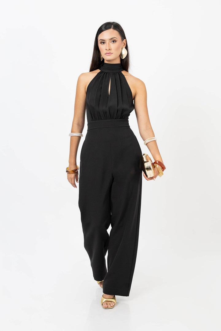 Pantsuit elegante con moño