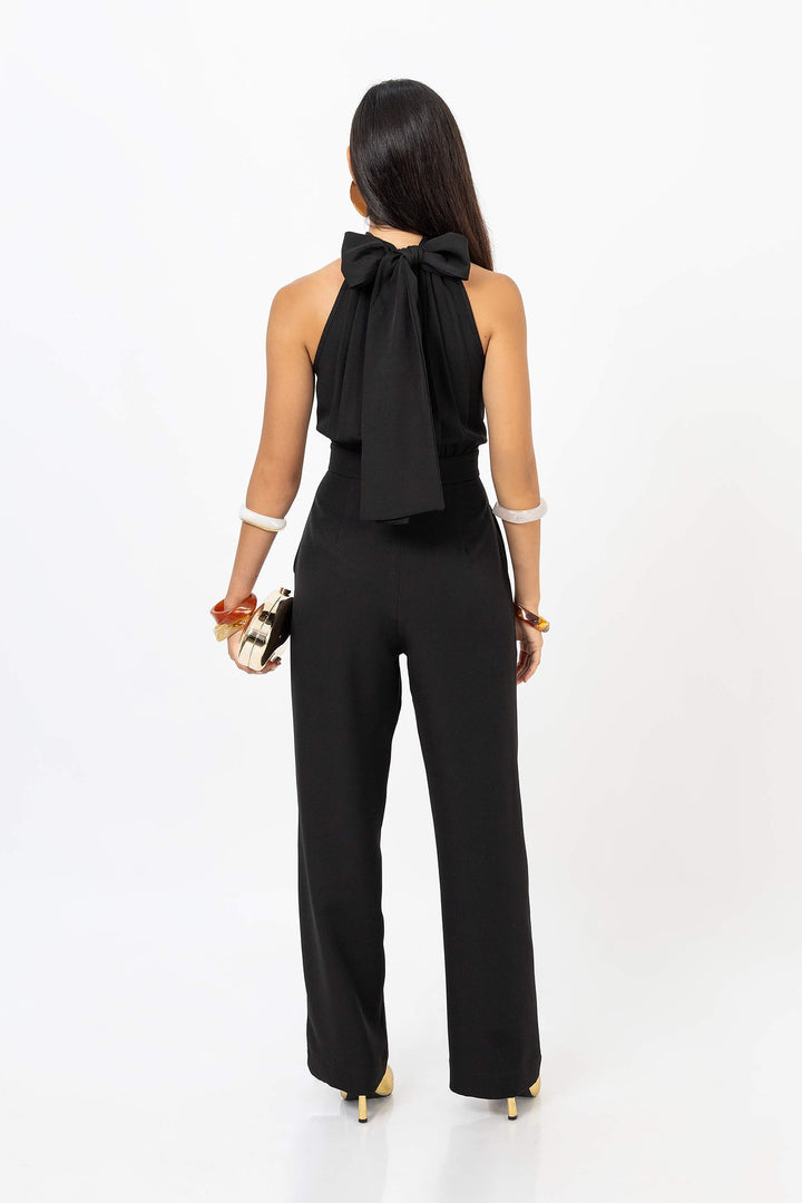 Pantsuit elegante con moño