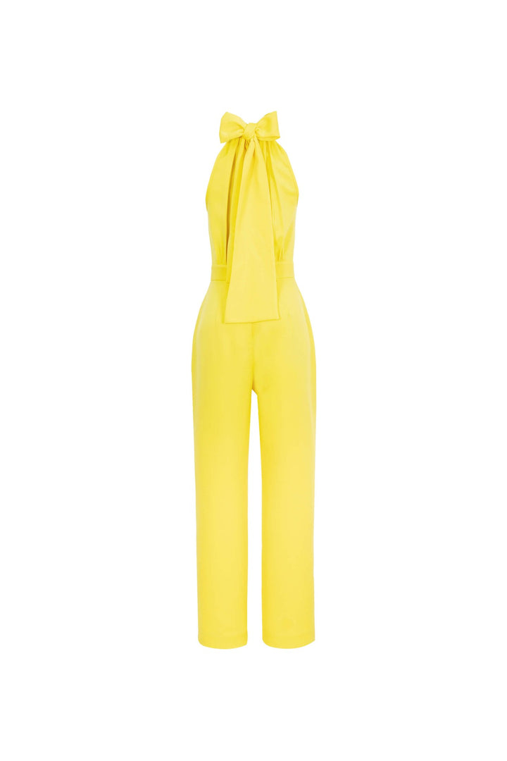 Pantsuit elegante con moño