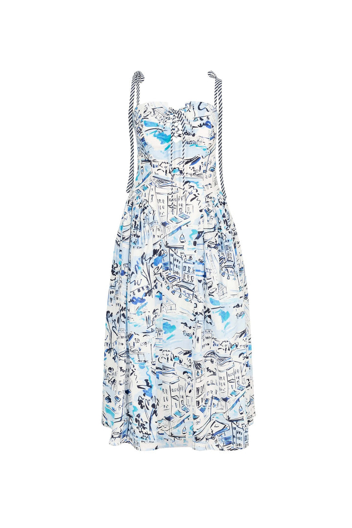 Vestido midi estampado